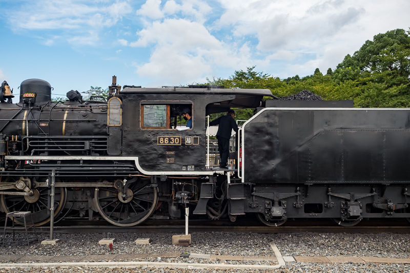 美しいスポーク動輪とラウンドしたランボードが特徴の8630号機