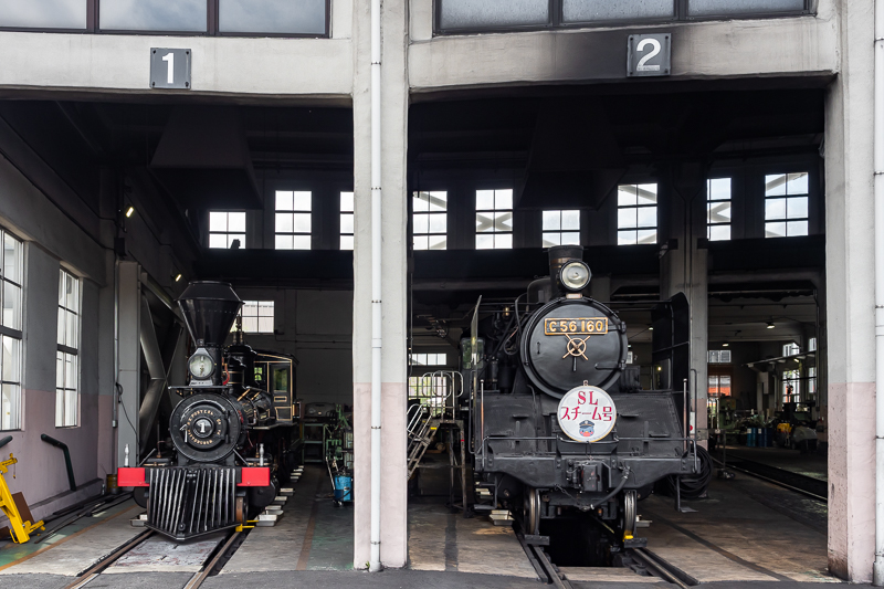 京都鉄道博物館の7100形とC56